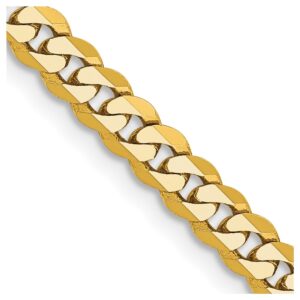 Gold Cuban link chain bracelet close-up.