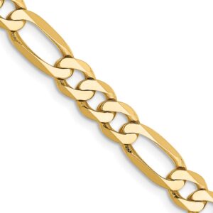 Gold chain with rectangular and oval links.