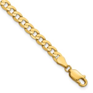 Gold chain bracelet with lobster clasp.