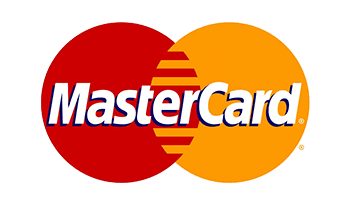 Mastercard logo with overlapping red and orange circles.